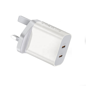 Adaptateur de charge rapide double USB C 40W, bloc d'alimentation PD, prise secteur pour <span class=keywords><strong>iPhone</strong></span> 16/15/14/13/12/11/XR/<span class=keywords><strong>XS</strong></span>/8 Google etc, chargeur mural double - Product Image 1