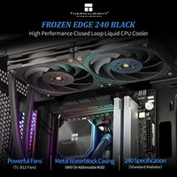 Refroidisseur à eau pour processeur Thermalright Frozen Edge 240 Black, vendu directement par le fabricant, avec ventilateur PWM