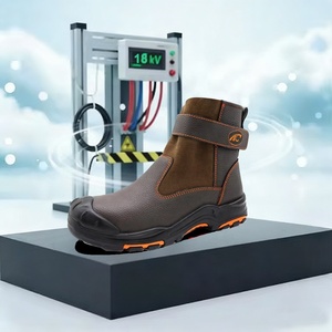 Scarpe Antinfortunistiche OEM <span class=keywords><strong>HRO</strong></span> con Suola in Gomma Antiscivolo e Antipuntura, Puntale in Fibra di Vetro, Resistenti a Rischi Elettrici 18kV per Saldatura - Product Image 5
