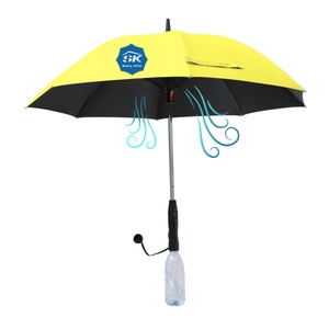23-Inch Manual UV Windproof Cooling <b>Umbrella</b> with Fan & Mister Lightweight Travel Water Spray Sun <b>Umbrella</b> for Golf & Beach - Product Image 4