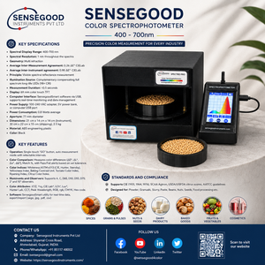 เครื่องวัดสเปกโตรมิเตอร์ดิจิทัลแบบพกพาความแม่นยำสูง ตอบสนองรวดเร็ว ยี่ห้อ Sensegood Instruments รุ่นปี 2025 สำหรับการวัดสีเมล็ดกาแฟคั่วชนิดพิเศษ - Product Image 1