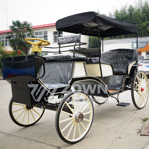 Calèche électrique personnalisée pour événements spéciaux, limousine de tourisme, calèche vintage blanche - Product Image 1