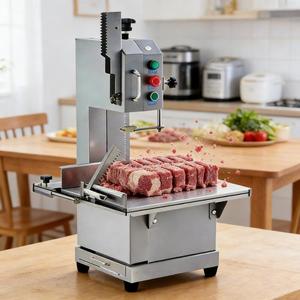 Scie à os mobile compacte et professionnelle |   Machines de transformation de la viande, moteur électronique 1800W, acier inoxydable de qualité alimentaire pour boucher - Product Image 2
