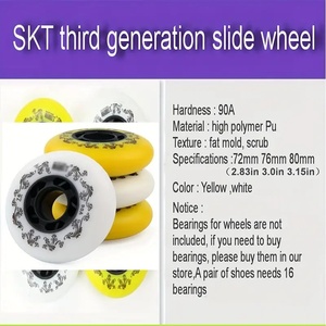 SKATIMO patins à roulettes roue trois génération roue de frein résistant à l'usure dérive fantaisie arrêt de frein roue de <span class=keywords><strong>patin</strong></span> à <span class=keywords><strong>glace</strong></span> spéciale - Product Image 4