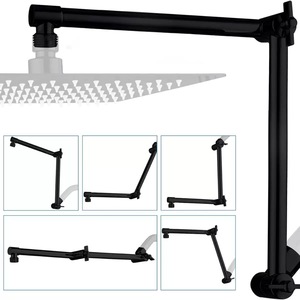 Barre <span class=keywords><strong>de</strong></span> <span class=keywords><strong>douche</strong></span> NES-RS14 : tube <span class=keywords><strong>d</strong></span>'extension <span class=keywords><strong>de</strong></span> pulvérisation supérieure réglable en hauteur et en <span class=keywords><strong>angle</strong></span>, bras <span class=keywords><strong>de</strong></span> support <span class=keywords><strong>de</strong></span> <span class=keywords><strong>douche</strong></span> pliable - Product Image 3
