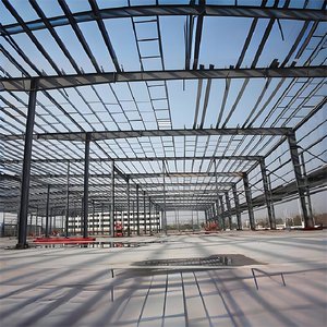 Structure durable de cadre en acier pour l'usage préfabriqué d'entrepôt de bâtiment de maison et de bureau de construction immobilière - Product Image 1