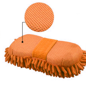 Xe tay mềm khăn mềm khăn sợi nhỏ Chenille làm sạch miếng bọt biển khối rửa nguồn cung cấp - Product Image 1