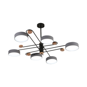 Lustre en <span class=keywords><strong>bois</strong></span> acrylique <span class=keywords><strong>noir</strong></span> suspendu créatif de style moderne allumant en gros AC lampes suspendues décoratives pour la vie d'hôtel - Product Image 2