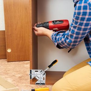 مشبك زاوية قابل للتعديل 90 درجة من الألومنيوم المطلي لأعمال النجارة واللحام الصناعية - Product Image 6