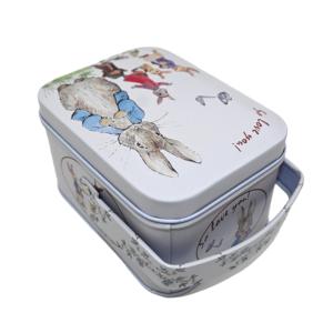 Wholesale Handheld Tinplate <b>Box</b> Cute Peter Rabbit Pattern <b>Empty</b> Metal Tin <b>Box</b> For Biscuit Chocolate Wedding Favor <b>Gift</b> Packing - Product Image 5