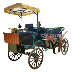 ZOWN Chariot de Mariage Électrique de Luxe Vintage de Haute Qualité pour Extérieur, Type Citrouille de Cendrillon - Product Image 2