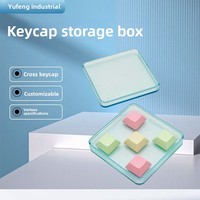Boîte de rangement pour touches de clavier PC, testeur et organisateur de touches personnalisées haute transparence avec broches d'alignement, fabriqué en Chine