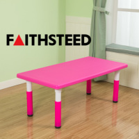 Ensemble de table et chaises en plastique 4 places VSUCH pour école maternelle, préscolaire, salle de classe et chambre d'enfant