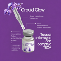 Ensemble d'ampoules de sérum facial Orchid Glow, acide hyaluronique, complexe TECA, hydratant, revitalisant, anti-rides, flacons en verre, logo personnalisé
