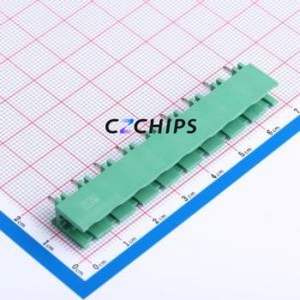 KH-F600V-9P-7.62G Plug-in Terminal Block Through hole Component (THT),P=7.62mm Connector 7.62mm Green Straight Pin 9P - Product Image 1