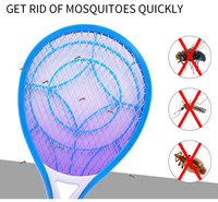 Raquette anti-moustiques électrique rechargeable classique et efficace HXP avec logo personnalisé et lumière