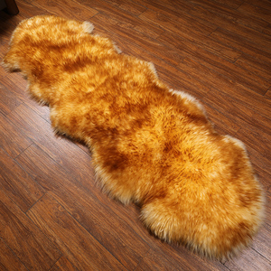 Grand tapis en fourrure <span class=keywords><strong>de</strong></span> <span class=keywords><strong>mouton</strong></span> australien véritable jeté en <span class=keywords><strong>peau</strong></span> <span class=keywords><strong>de</strong></span> <span class=keywords><strong>mouton</strong></span> pour chambre à coucher, salon, pépinière tapis doux et moelleux - Product Image 3