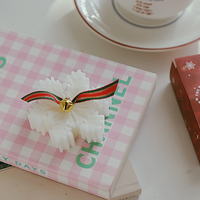 Bougie en cire de soja parfumée aux fruits, motif flocon de neige de Noël, cadeau souvenir, bougie créative fabriquée à la machine, cire parfumée décorative