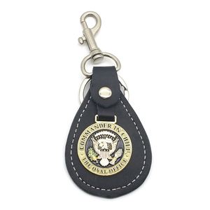 Leather Metal <b>Keychain</b> Manufacturer <b>Custom</b> Made Saint Benedict Metal Key Chain Catholic Holy Religious Gold Antique Key Ring - Product Image 1