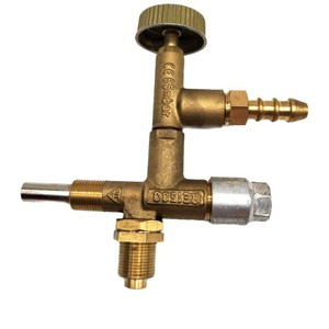 Vanne de régulation de gaz filetée 3/8 po, haute température, manuelle, pour cuisine commerciale, avec soupape de sécurité - Product Image 3