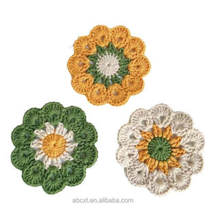 Posavasos <span class=keywords><strong>de</strong></span> Flores <span class=keywords><strong>Pequeños</strong></span> Hechos a Mano para Decoración del Hogar, Posavasos <span class=keywords><strong>de</strong></span> <span class=keywords><strong>Ganchillo</strong></span> Tejidos a Mano para Mesa <span class=keywords><strong>de</strong></span> Comedor - Product Image 5