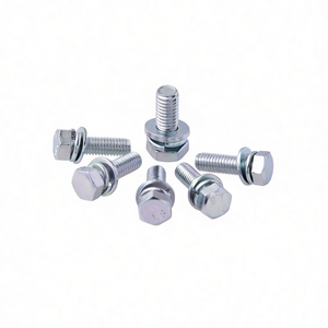 Conjunto de Perno Hexagonal Cruzado GB9074.17 de Acero al Carbono de la Mejor Calidad con Anillo de Seguridad y Arandela Plana - Product Image 3