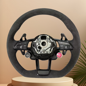 Pour <span class=keywords><strong>Audi</strong></span> A3 A4 A5 A6 A7 TT <span class=keywords><strong>Q5</strong></span> S4 S5 RS5 RS6 RS7 Modification R8 Ensemble de Volant Alcantara Cuir LED Deux Clés Quatre Clés - Product Image 6