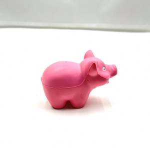 Unisex Custom PU Foam Pig Stress <b>Ball</b> Eco-friendly Custom Color 10.5x5.3x7.2cm Anti-Stress for Kids Promotional Gift - Product Image 5