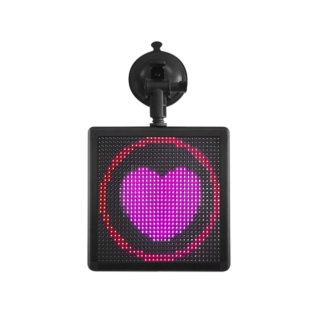 P4 32X34 RGB Square Block LED Car Display WiFi APP Programmable LED Cars Sign Panel Mini LED Custom Car Window Screen