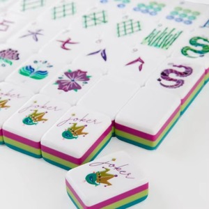 Fichas de Mahjong Americanas Personalizadas de 4 Capas, 160 Fichas con Diseño de Leopardo y Tortuga, Ideas de Regalo de Lujo - Product Image 4