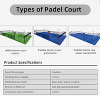 Solution de conception de terrain de padel pour les projets sportifs et de loisirs commerciaux