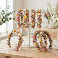 Boîte cadeau couronne florale pour fête de mariage, couronne de fleurs séchées pour mariée, vente en gros, artisanat personnalisé, accessoires capillaires floraux romantiques et éternels pour elle