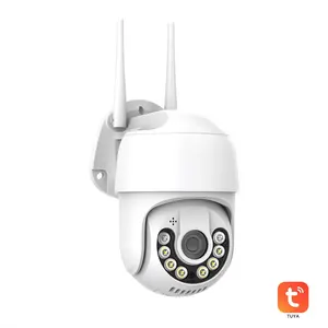 Tuya APP OEM 360 Pelacakan Otomatis Kamera Ptz Kamera Luar Ruangan Jaringan Kamera CCTV 2MP 4MP 5mp 8MP Ip Kamera WIFI