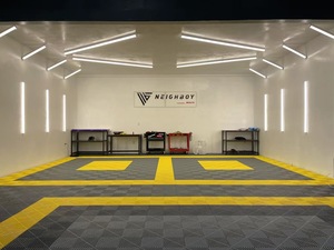 Modern Design PP Interlocking Garage <b>Flooring</b> Tiles Click-to-Install Modular <b>Plastic</b> Car Wash Detailing Room Floor Mats - Product Image 6