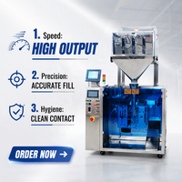 Machine d'emballage automatique VFFS à trois soudures latérales pour sachets de snacks alimentaires, type oreiller, haute productivité