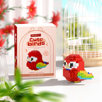 Nouveaux cadeaux de fête pour enfants, mini animaux oiseaux, blocs de construction, jouets, ensembles pour prix, cadeaux d'anniversaire, micro-nano blocs de construction, kits de briques