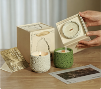 Boîte rigide personnalisée écologique avec couvercle, base, doublure en éponge, aimantée, taille personnalisée, logo personnalisé, estampage à chaud, pour bougies, savons, cosmétiques
