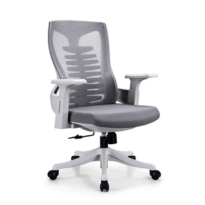 Kursi jaring komputer ergonomis Mid back, kursi kantor putar nyaman dengan 3 posisi dukungan pinggang dapat disesuaikan - Product Image 6