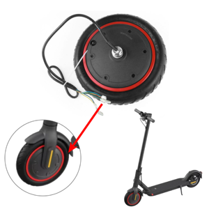 Pièces de scooter personnalisées, moteur 36V 350W avec pneu pneumatique pour scooter <span class=keywords><strong>Xiaomi</strong></span> <span class=keywords><strong>M365</strong></span> <span class=keywords><strong>Pro</strong></span> 8,5 pouces / moteur de moyeu et ensemble roue avant - Product Image 1