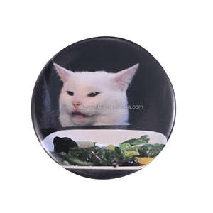 WD Personnalisé Drôle Mode Métal <span class=keywords><strong>Memes</strong></span> Chat Triste Insigne Animation Animal Mignon Broche Fer Blanc Bouton Doux Badge Pins pour Enfants - Product Image 2