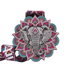 Personalizzato 3D sport animale placcato oro medaglia d'argento virtuale corsa di maratona di carnevale Fiesta sfida Finisher trofei - Product Image 1