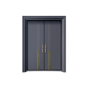 Pintu masuk ayunan aluminium, Pintu Masuk Hotel Gym luar ruangan elegan Modern gaya terbuka gerbang aluminium cor kustom keamanan pintu masuk Villa mewah - Product Image 4