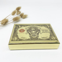 Jeux de cartes de solitaire à argent multijoueur imprimés sur mesure, designs populaires, jeu amusant et fou, cartes de jeu jaunes en dollars