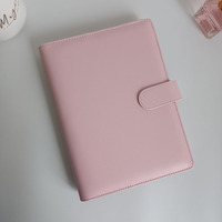 A6 A5 PU Leder Lose blatt Ring binder Nachgefüllter Geld organisator Budget binder Buch Geld umschläge Brieftasche Binder Mit Umschlägen
