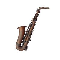 Ehrman Earl Mann Professional Alto Saxophone-Brass Body Antique Copper Finish Red Drop E Model
