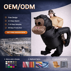 Kostum tiup warna-warni alat peraga hewan Unicorn anak-anak pesta Halloween kreatif - Product Image 5