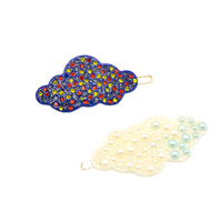 Pince à cheveux élégante en acétate avec cristaux scintillants, style coréen, pour usage quotidien, 9 cm