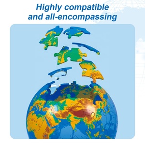 Puzzle 3D Mappamondo 60 Pezzi, Globo Terrestre Tridimensionale Fai-da-Te con Telecomando e 13 Luci Colorate - Product Image 4