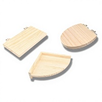 Plateforme de jeu pour perruche, accessoire de cage à oiseaux, rampe fixe en bois, plateforme de saut pour oiseaux et hamsters Wl365