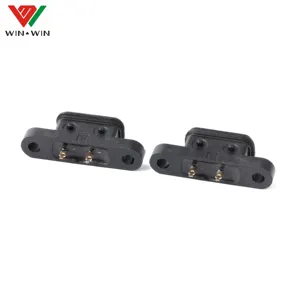 2pcs Waterproof USB Connector Type C 3.1 Female Jack Dock 6Pin Inline Panel Power Charging Charger Port